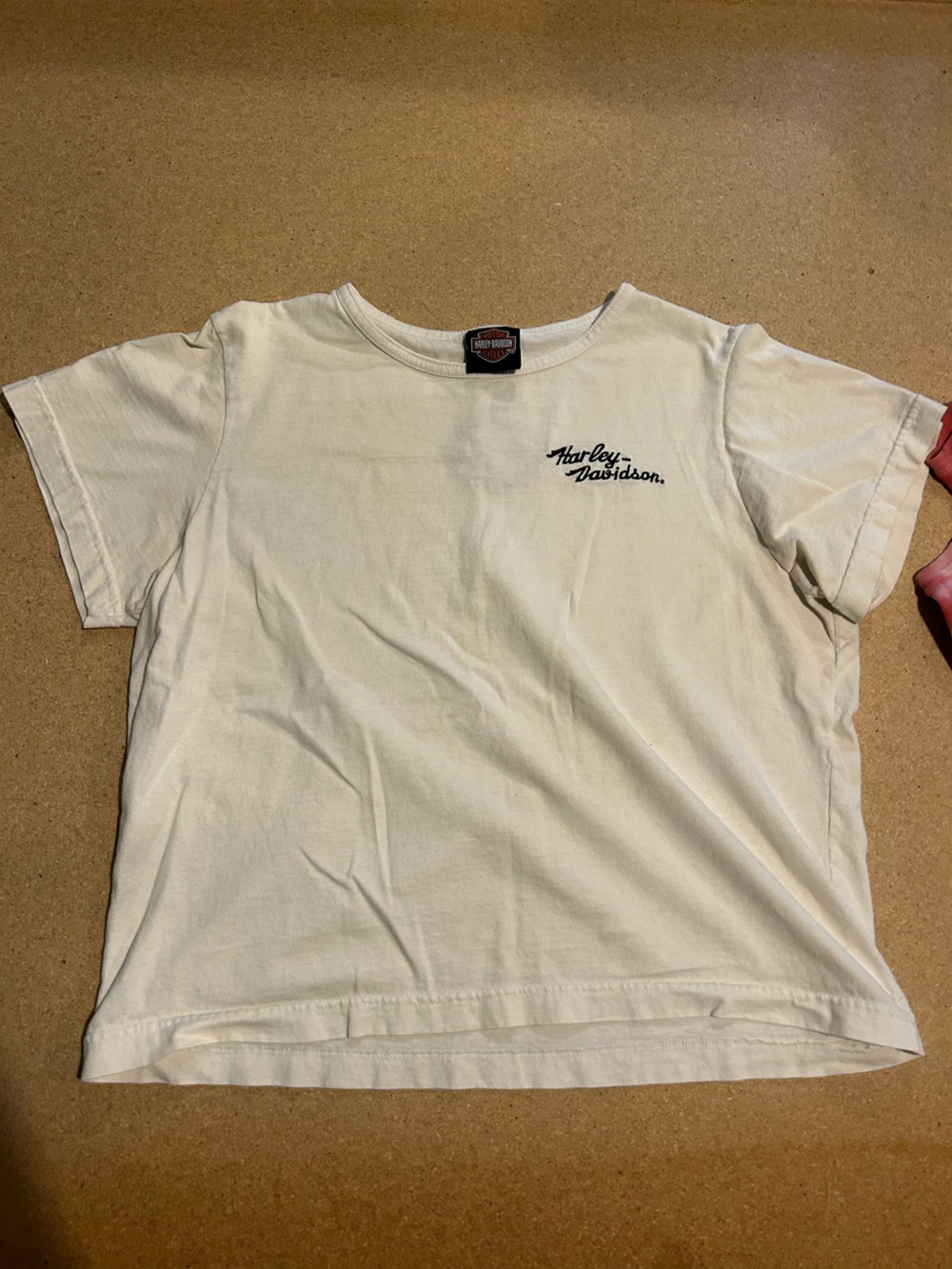 Harley-Davidson Cream Women’s Vintage Tee - Classic Logo